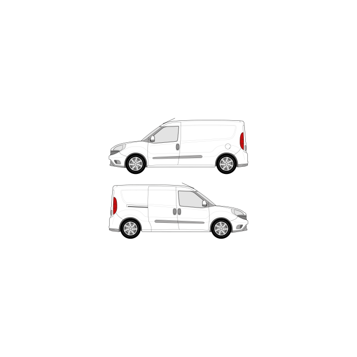 bott Smartvan - Modular Vehicle Shelving System | For RAM Promaster City (2014 - present) Cargo Van 122.4" wheelbase, standard roof, dual sliding door main product photo