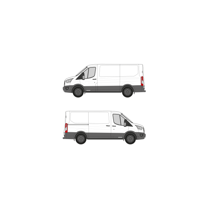 bott Smartvan - Modular Vehicle Shelving System | For Ford Transit (2014 - present) Cargo Van Wheelbase: 130" Regular, Low Roof, RWD/AWD, Sliding/Hinged Door Right main product photo