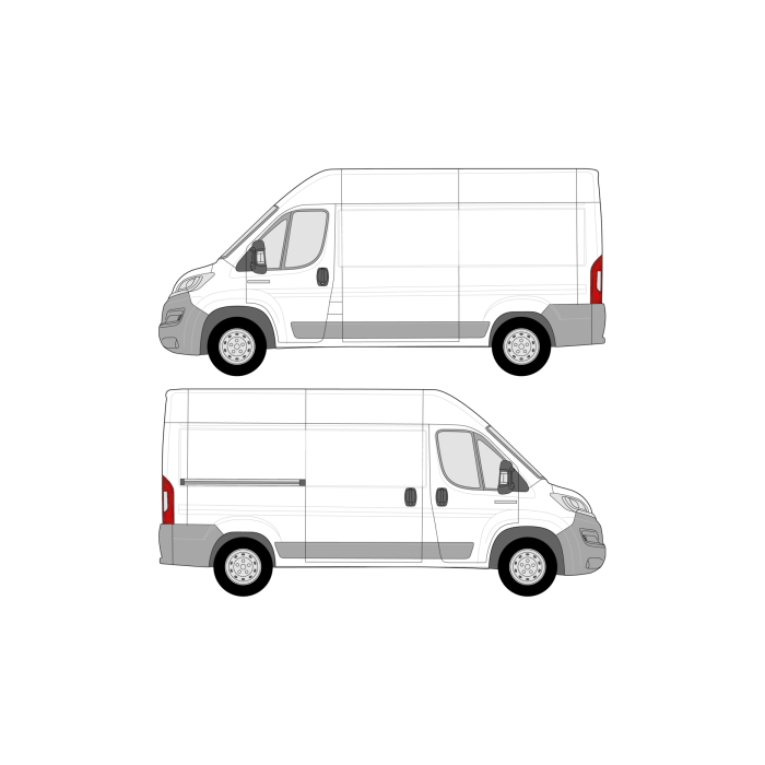bott Smartvan - Modular Vehicle Shelving System | For RAM Promaster (2014 - present) Cargo Van Wheelbase: 136", High Roof, FWD, Sliding Door Right main product photo