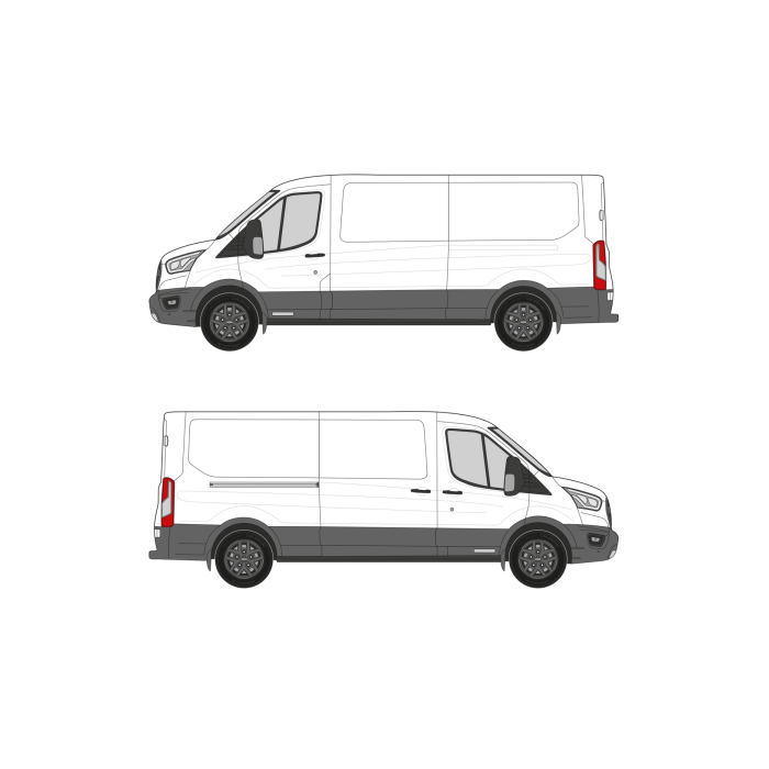 bott Smartvan - Modular Vehicle Shelving System | For Ford Transit (2014 - present) Cargo Van Wheelbase: 148" Long, Low Roof, RWD/AWD, Sliding/Hinged Door Right main product photo