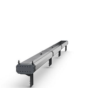Long item top tray for van racking