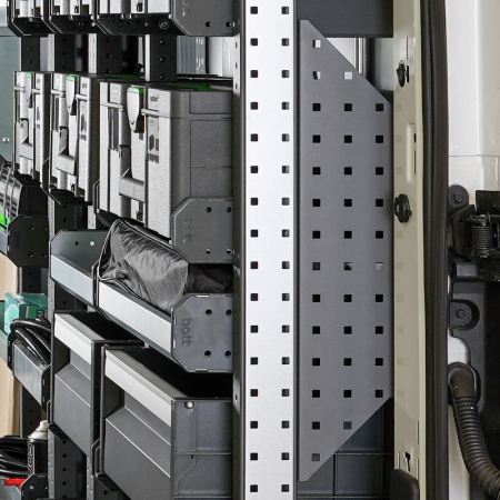 Large van frame rear perfo panel