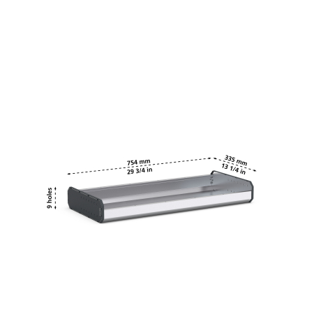 29 3/4W x 13 1/4D shelf kit
