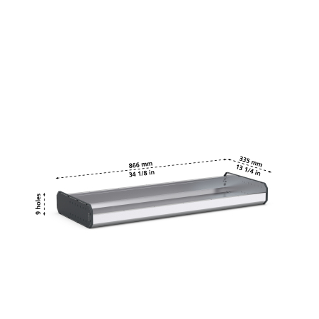 34 1/8W x 13 1/4D shelf kit