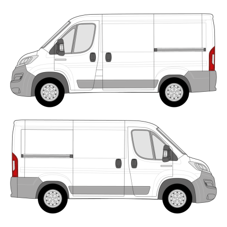 Build Your Own Shelving – Promaster (2014 - present) Cargo Van, Wheelbase: 118&quot;, Low Roof, FWD, Sliding Door Right