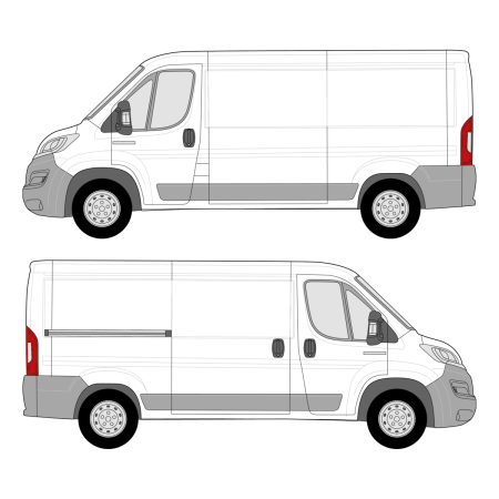 Build Your Own Shelving – Promaster (2014 - present) Cargo Van, Wheelbase: 136&quot;, Low Roof, FWD, Sliding Door Right