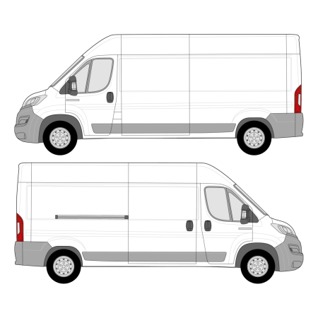 Build Your Own Shelving – Promaster (2014 - present) Cargo Van, Wheelbase: 159&quot;, High Roof, FWD, Sliding Door Right