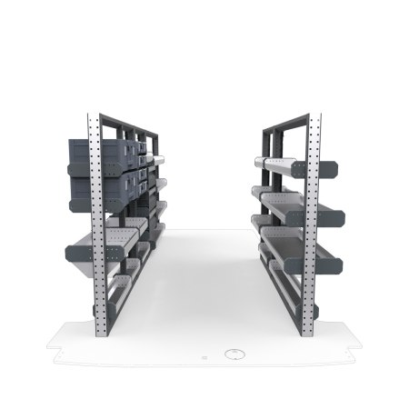 Electricians Van Shelving Package 01 - Ford Transit Low Roof, 148&quot; Wheelbase