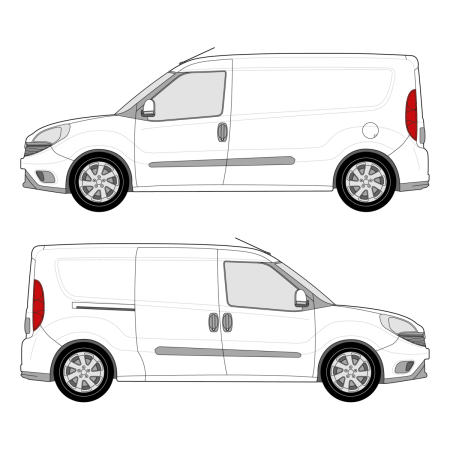 Build Your Own Shelving – Promaster City (2014 - present) cargo van, 122.4&quot; wheelbase, standard roof, dual sliding door