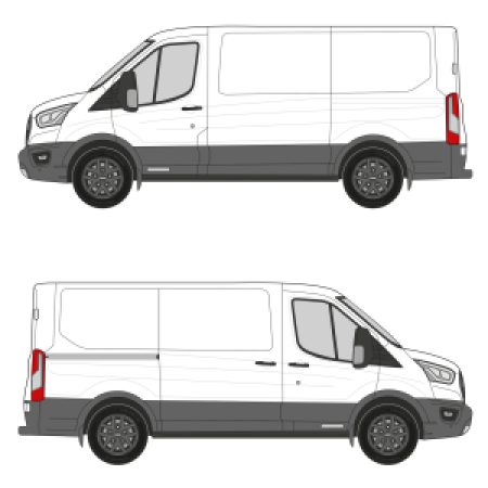 bott Smartvan - Modular Vehicle Shelving System | For Ford Transit (2014 - present) Cargo Van Wheelbase: 130&quot; Regular, Low Roof, RWD/AWD, Sliding/Hinged Door Right