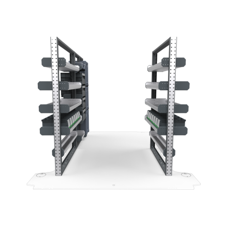 Plumbers Van Shelving Package 01 - RAM Promaster Low Roof, 118&quot; Wheelbase