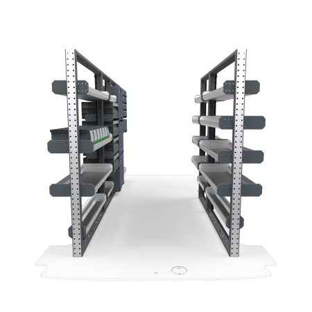 Plumbers Van Shelving Package 01 - Mercedes Sprinter Standard/ High Roof, 144&quot; Wheelbase