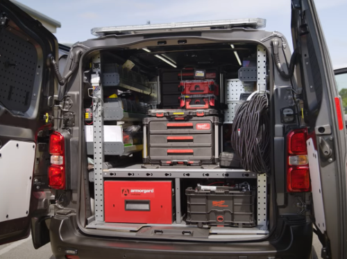 Vauxhall Vivaro Van Racking with Raised Floor